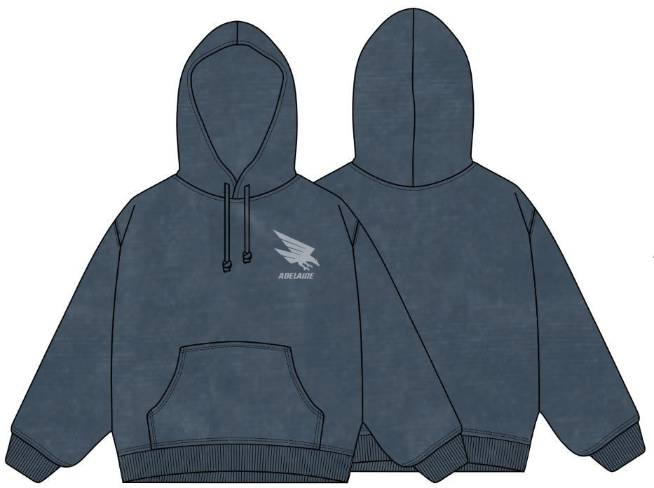 Adelaide Crows Acid Wash Hoodie