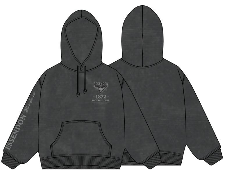Essendon Bombers Acid Wash Hoodie