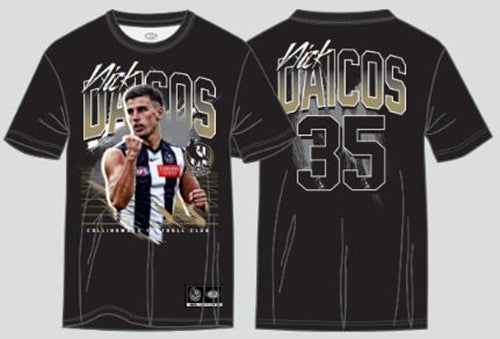 Collingwood magpies "Nick Daicos" Player Tee