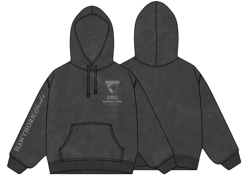 Hawthorn Hawks Acid Wash Hoodie