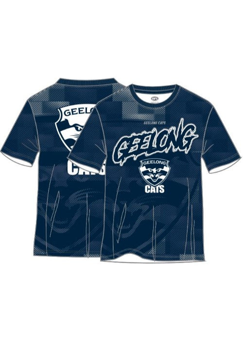Geelong Cats Youth All Over Tee