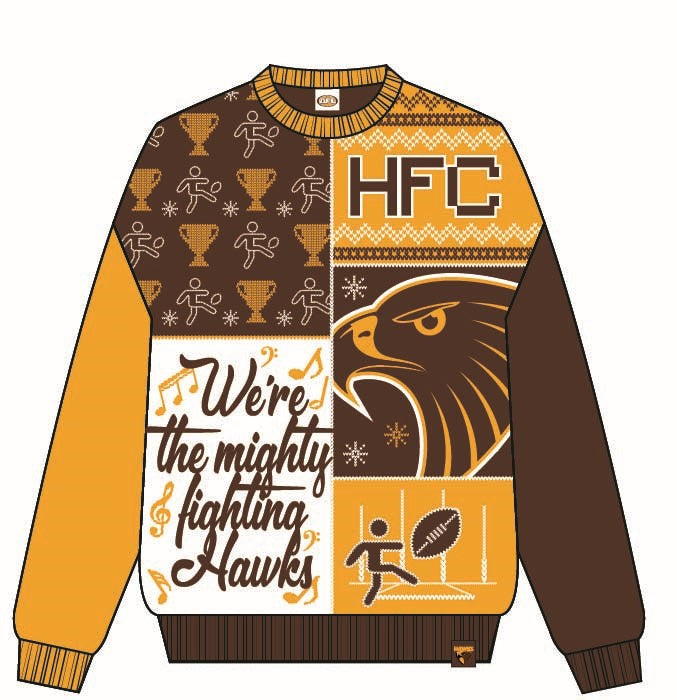Hawthorn Hawks Winter Wonderland Crew Jumper