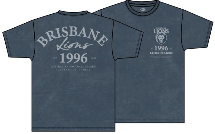Brisbane Lions Acid Wash Tee