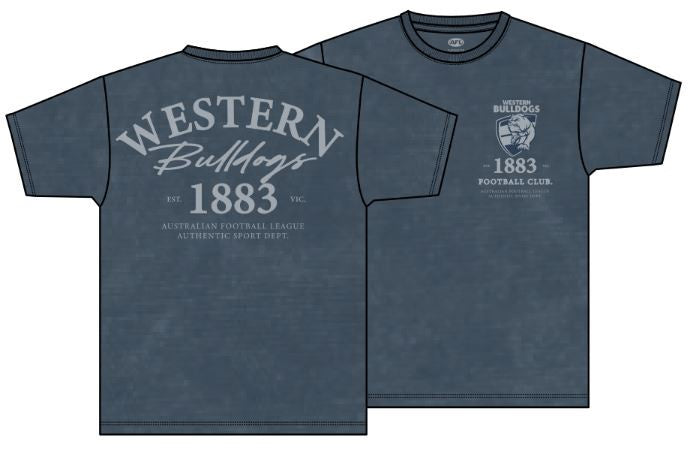 Western Bulldogs Acid Wash Tee