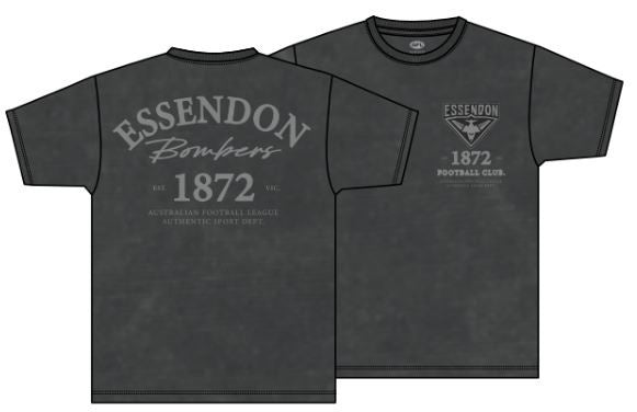 Essendon Bombers Acid Wash Tee