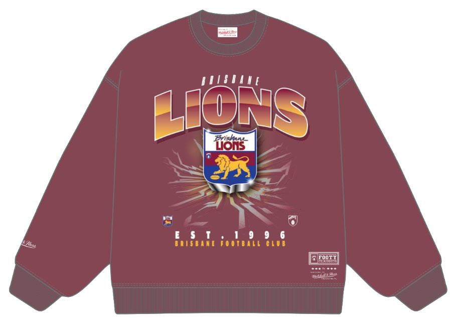 Brisbane Lions Mitchell & Ness Hard Nut Crew