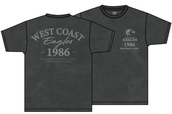 West Coast Eagles Acid Wash Tee