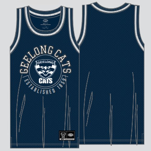 Geelong Cats Youth Mesh Basketball Singlet