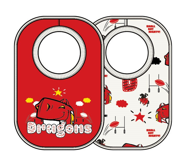 St George Illawarra Dragons Set Of 2 Bibs