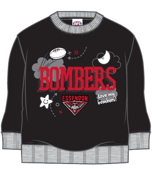 Essendon Bombers Baby Crew Jumper