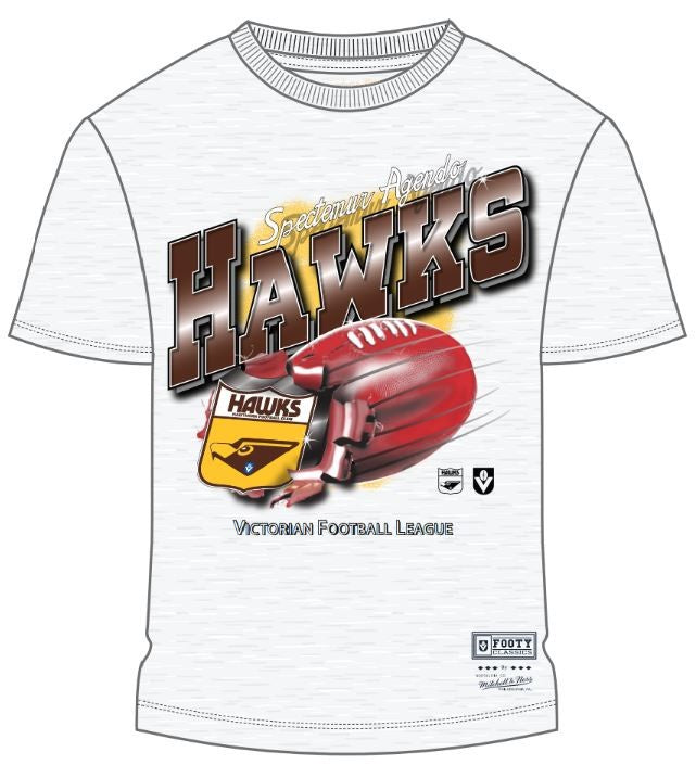 Hawthorn Hawks Mitchell & Ness  Exploding Ball Tee