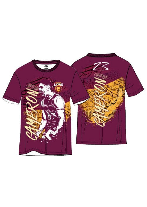 Brisbane Lions Youth Indigenous Player Tee - Charlie Cameron