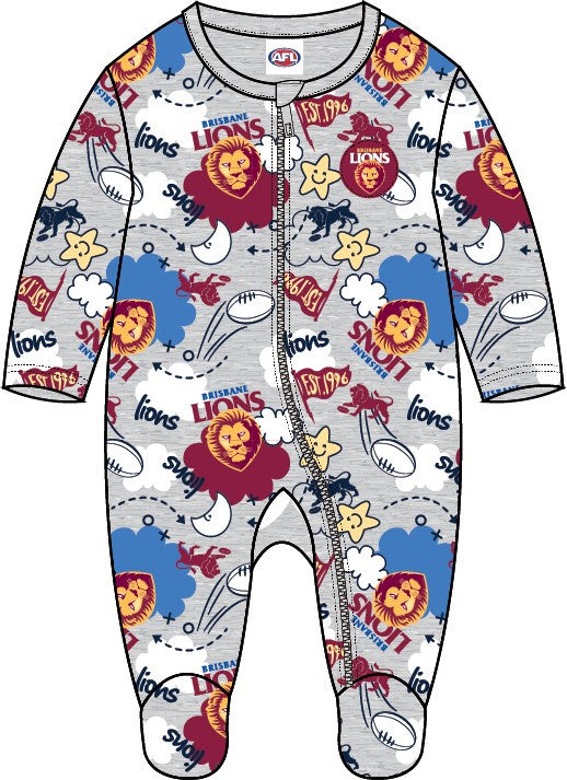 Brisbane Lions Baby Cloud Romper