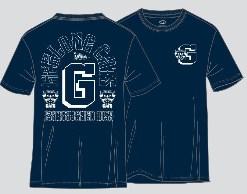 Geelong Cats Letter Graphic Tee
