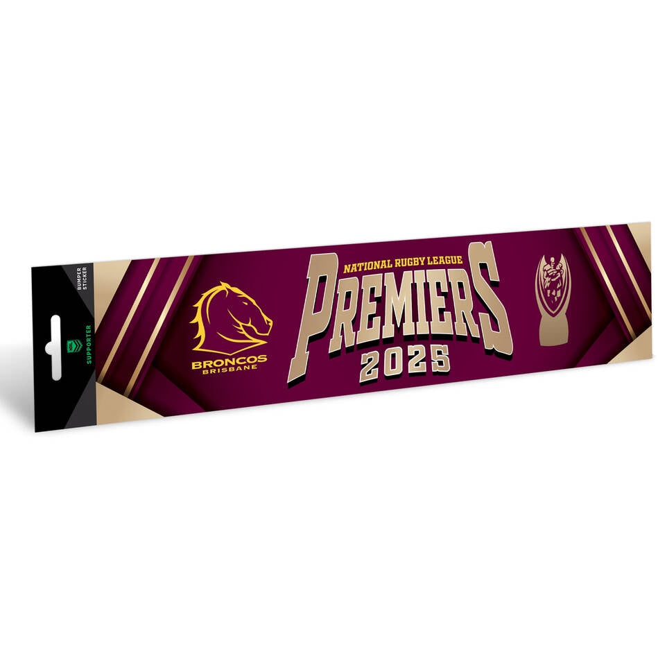 Brisbane Broncos 2025 Premiers Bumper Sticker