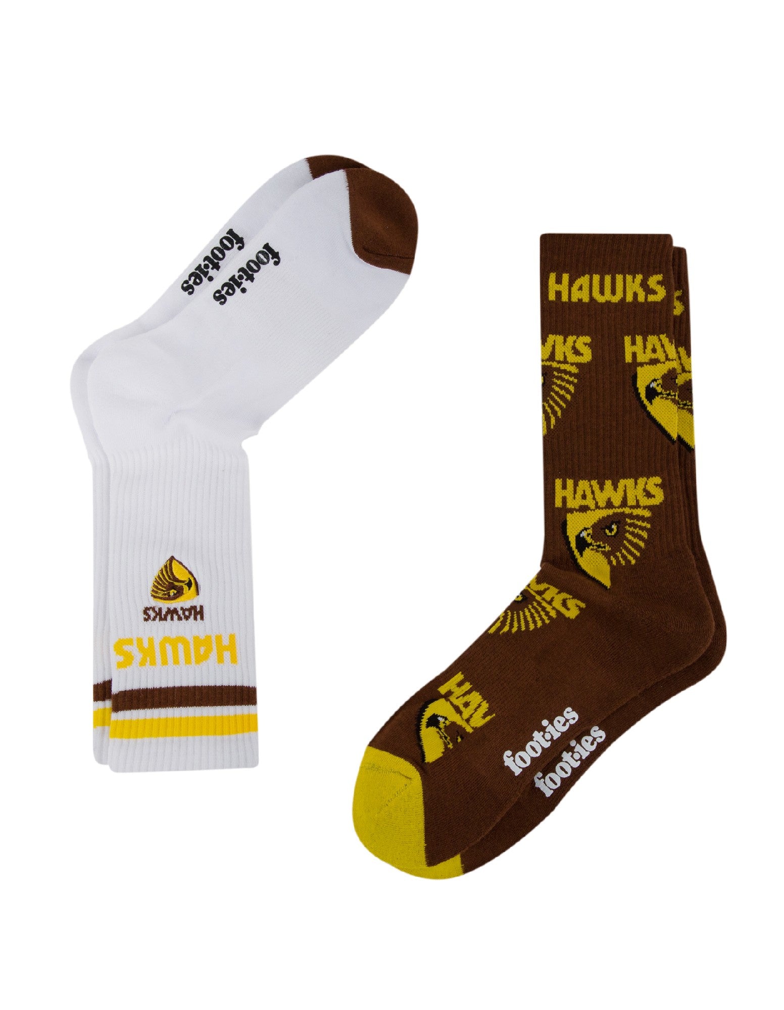 Hawthorn Hawks  Sneaker Socks - 2 Pack