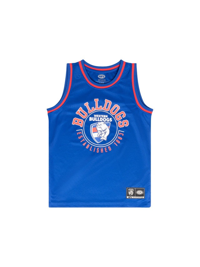 Western Bulldogs Youth Mesh Basketball Singlet
