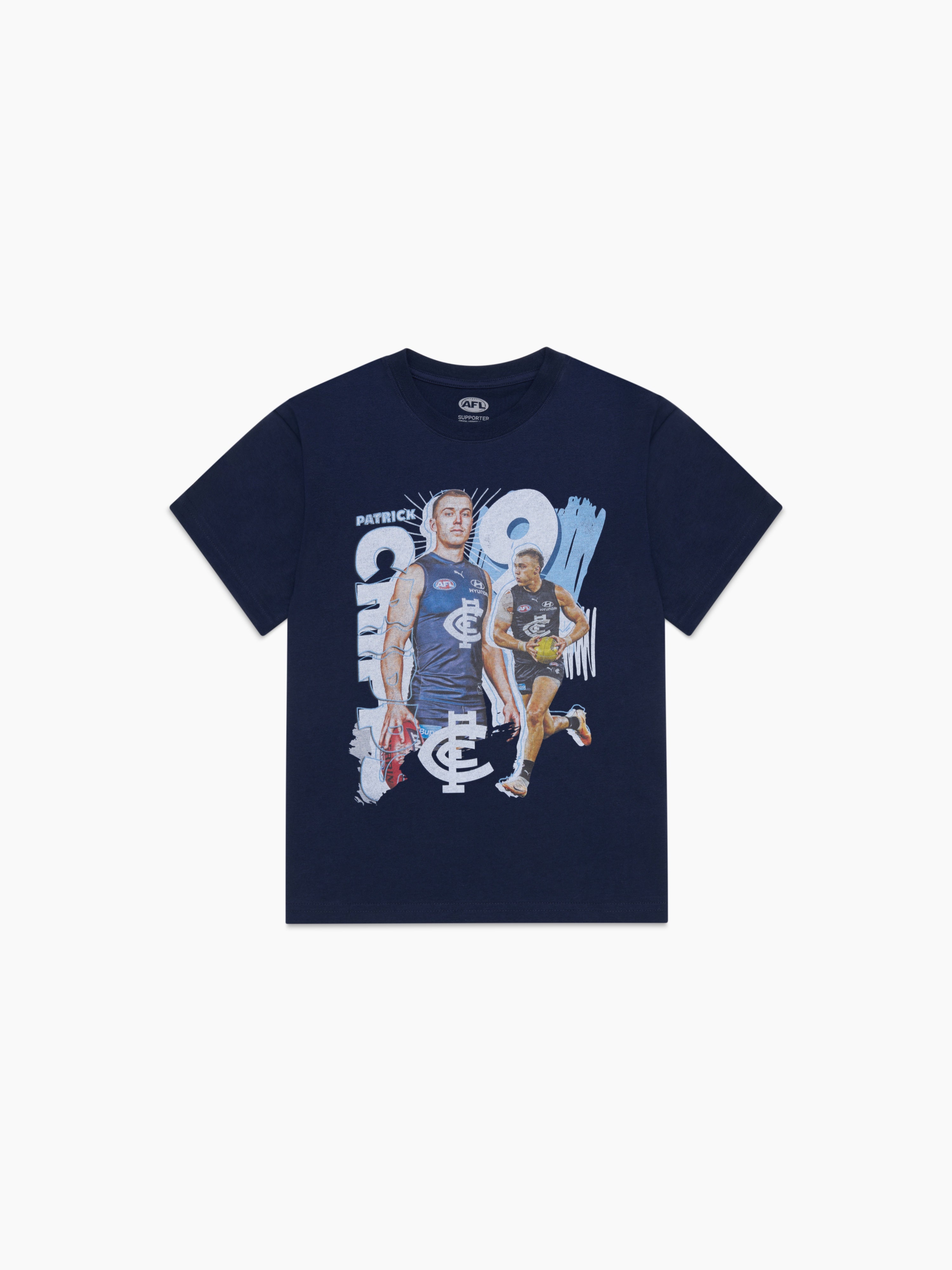 Carlton Blues Youth Player Tee - Patrick Cripps