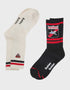 Essendon Bombers Sneaker Socks - Pack Of 2