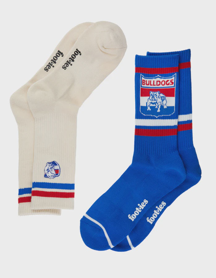 Western Bulldogs Sneaker - Pack Of 2 Socks