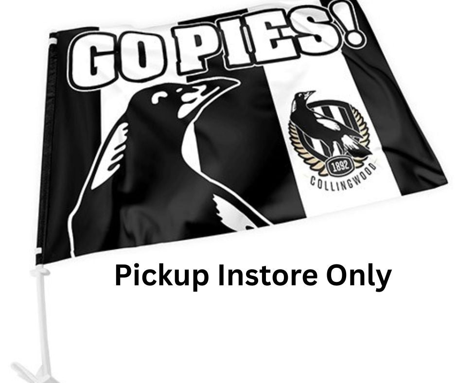 Collingwood Magpies Car Flag