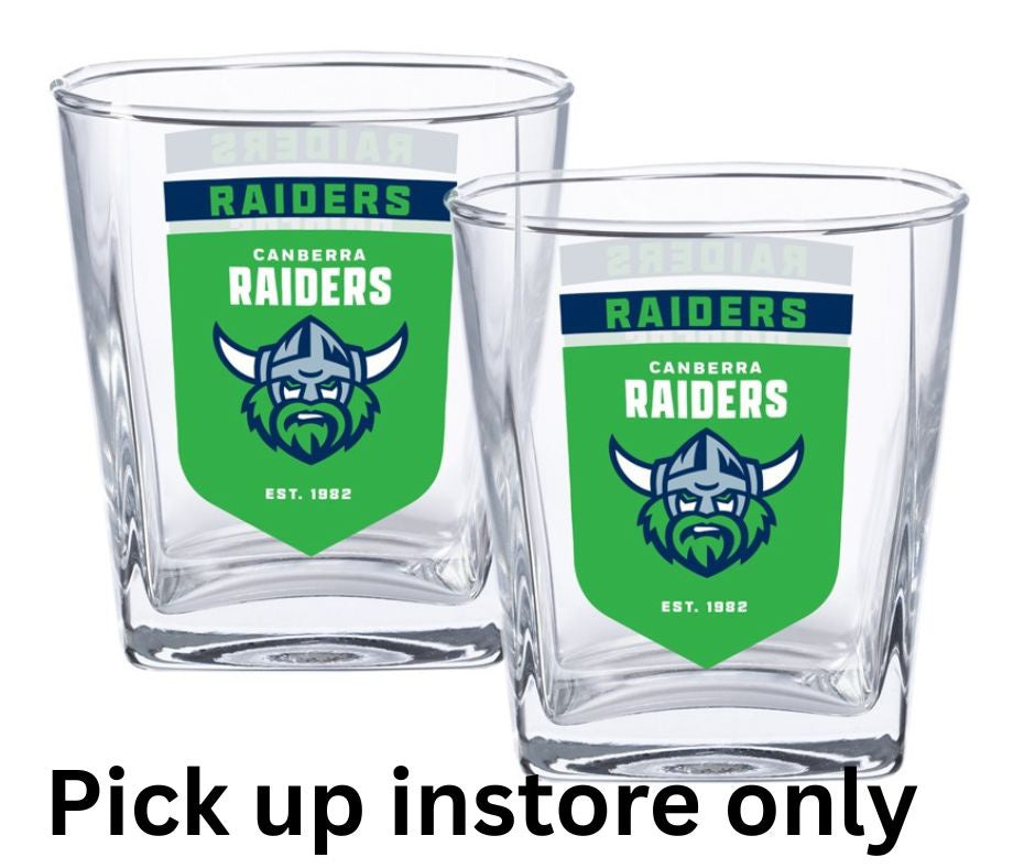 Canberra Raiders Spirit Glasses - Set of 2