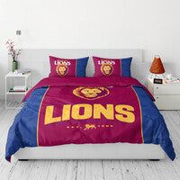 Brisbane Lions Queen Quilt Cover