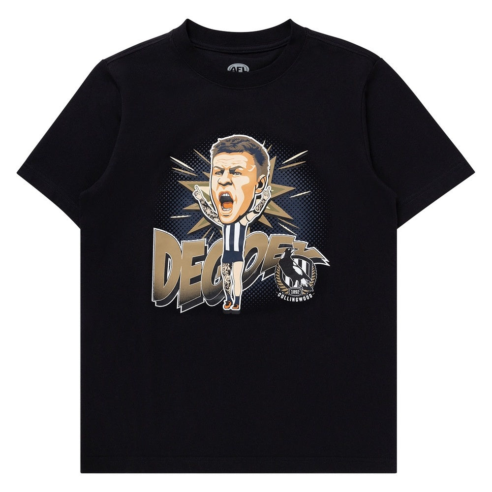 Collingwood Magpies Youth Character Tee - Jordan DeGoey