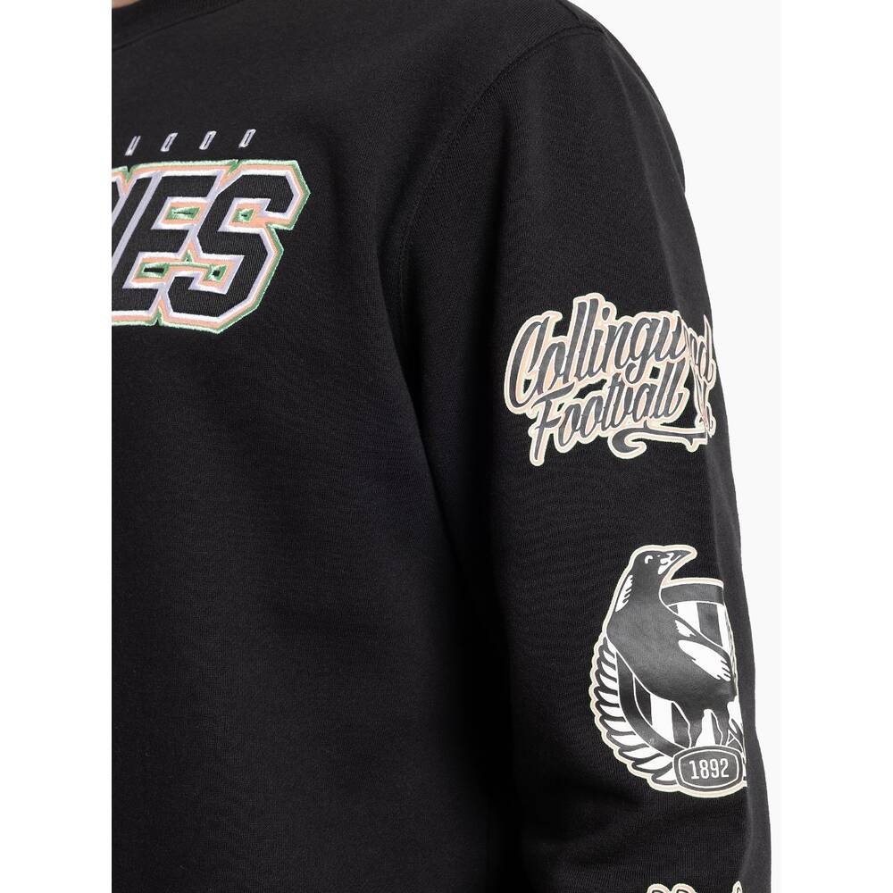 Collingwood Magpies Multi Logo Crew