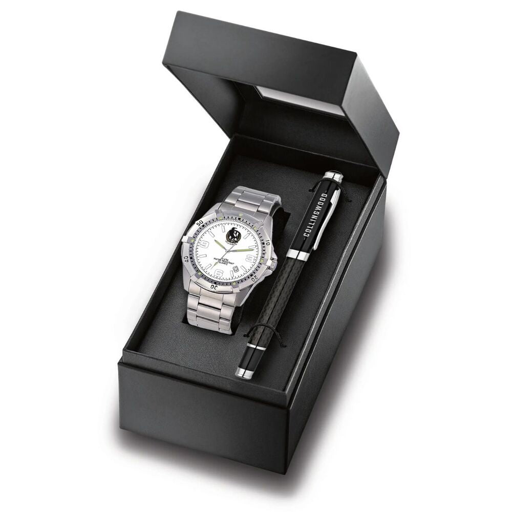 Collingwood Magpies Watch And Pen Set