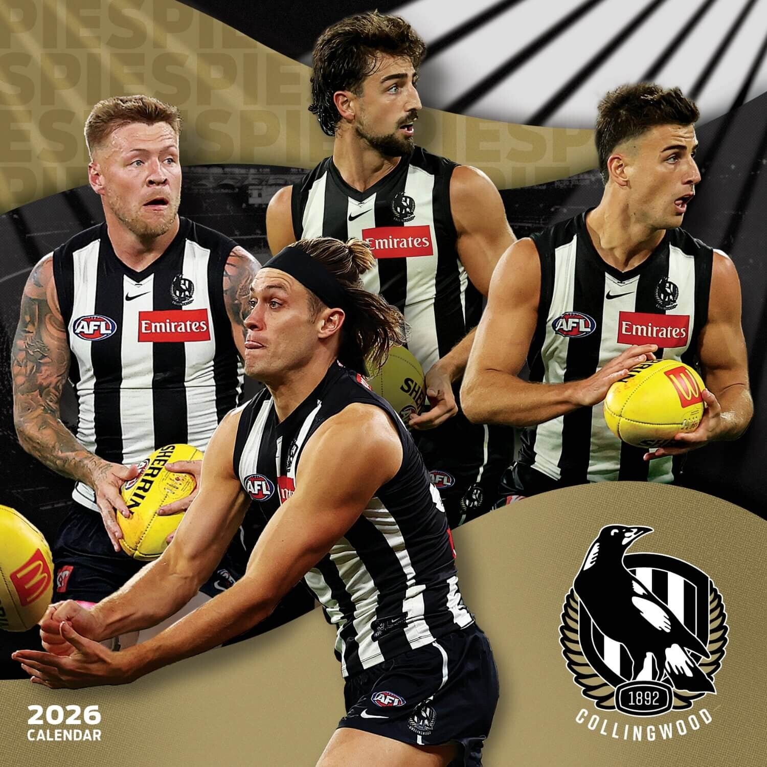 Collingwood Magpies 2026 Calendar
