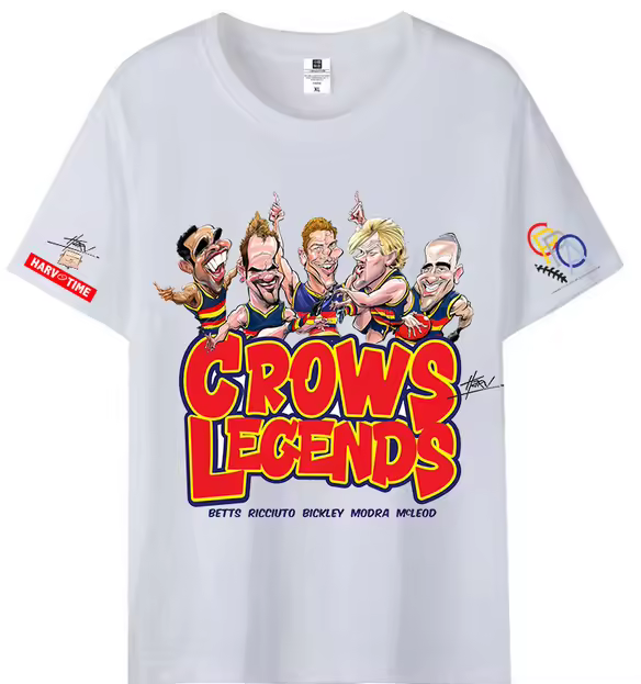 Adelaide Crows Legends Caricature T-Shirt
