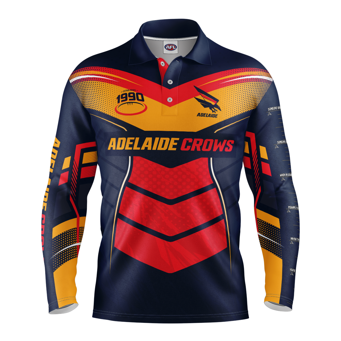 Adelaide Crows Youth Cyber Fishing Shirt