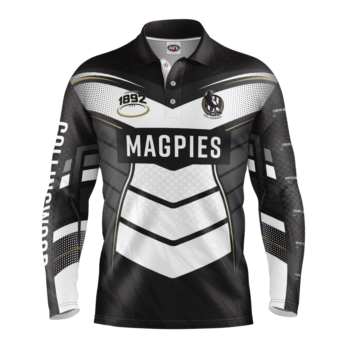 Collingwood Magpies Cyber Fishing Shirt