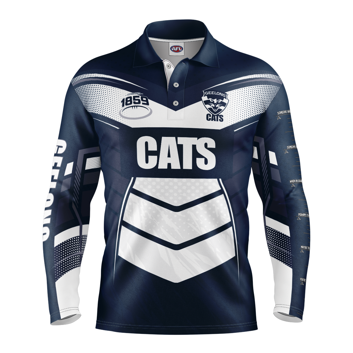 Geelong Cats Cyber Fishing Shirt