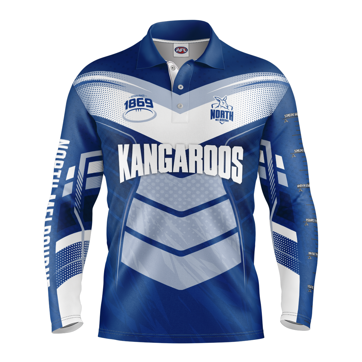 North Melbourne Kangaroos Youth Cyber Fishing Shirt