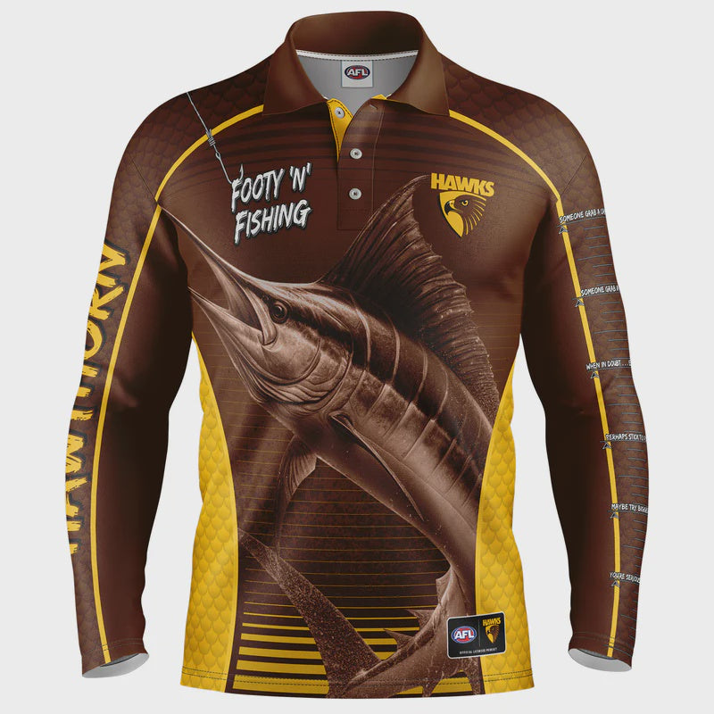 Hawthorn Hawks Youth Footy N Fishing Shirt