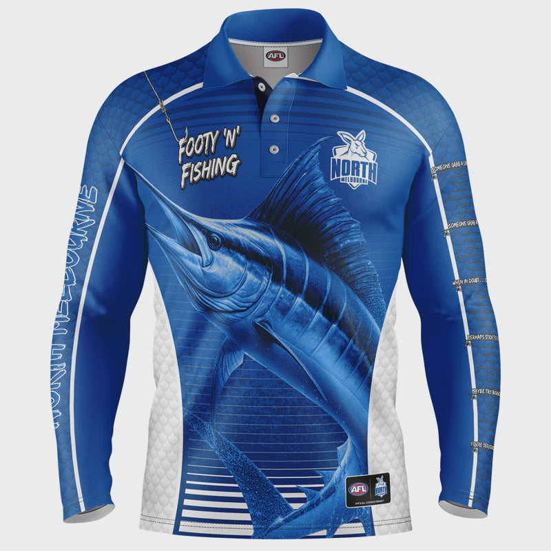 North Melbourne Kangaroos Footy N Fishing Shirt