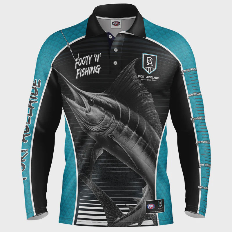 Port Adelaide Power Youth Footy N Fishing Shirt