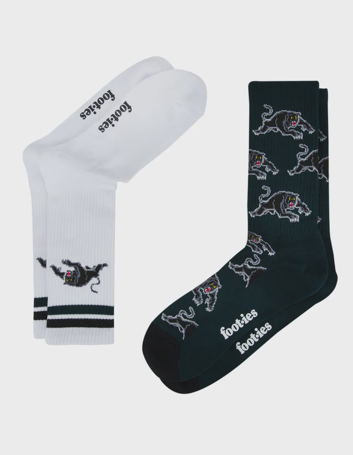 Penrith Panthers  Sneaker Socks - 2 Pack