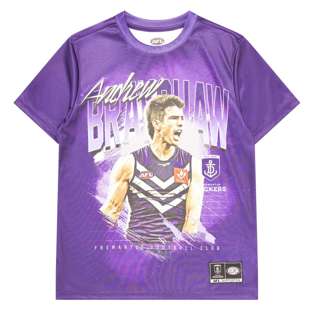 Fremantle Dockers Youth Player Tee - Andrew Brayshaw