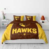 Hawthorn Hawks Queen Quilt Cover-