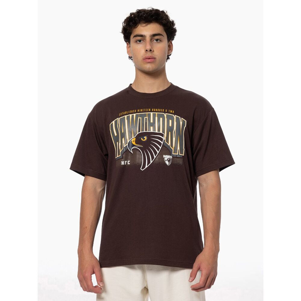 Hawthorn Hawks Wordmark Tee
