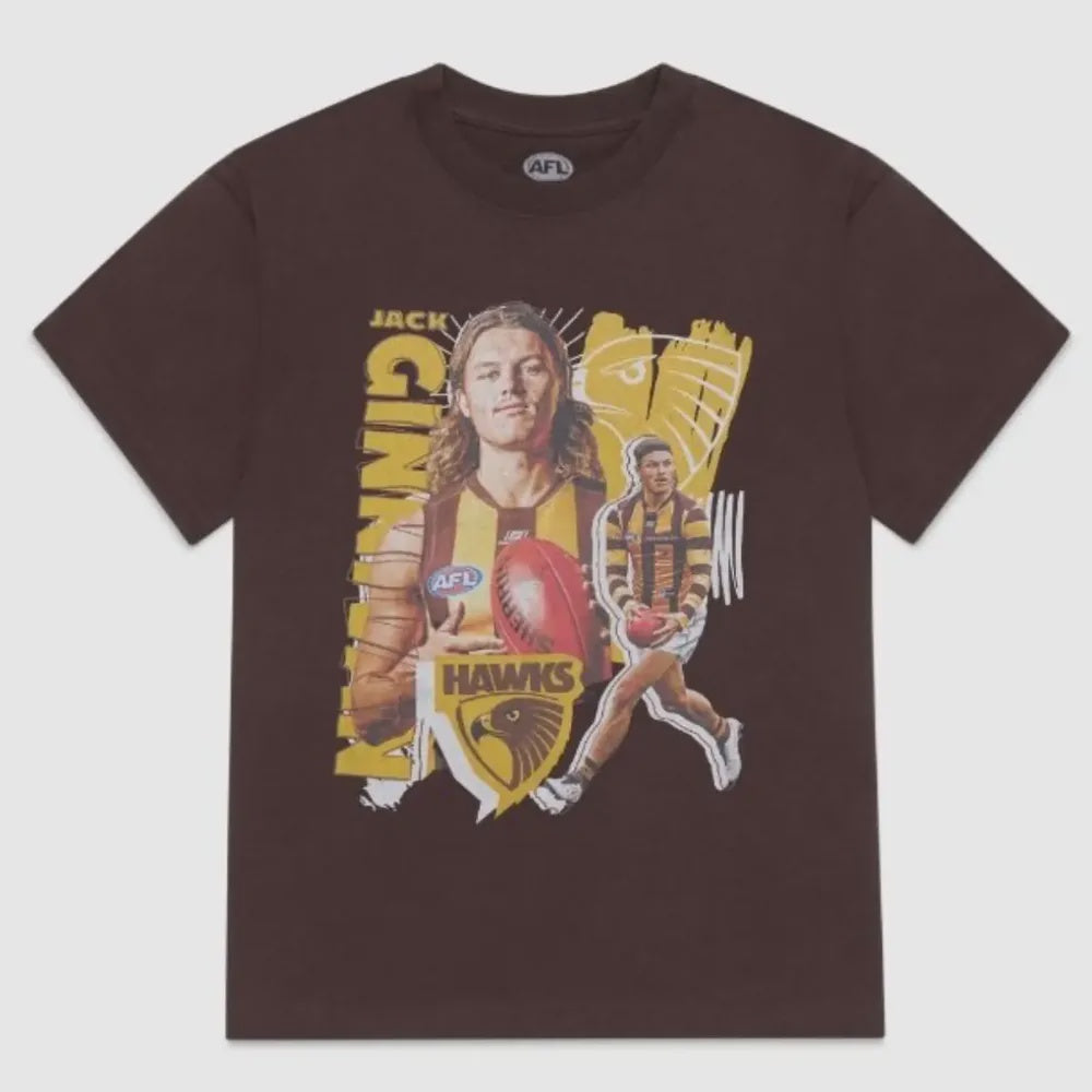 Hawthorn Hawks Youth Player Tee - Jack Ginnivan