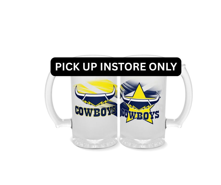 North Queensland Cowboys Frosted Stein