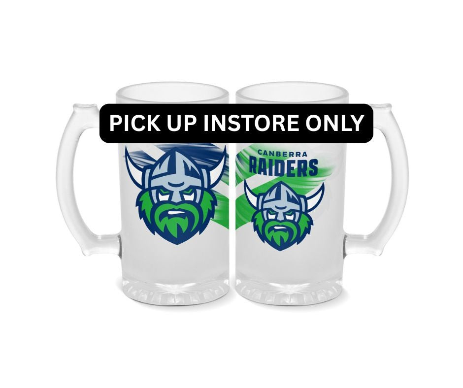 Canberra Raiders Frosted Stein