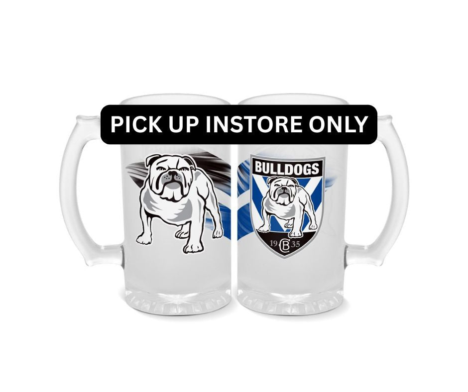 Canterbury Bulldogs Frosted Stein