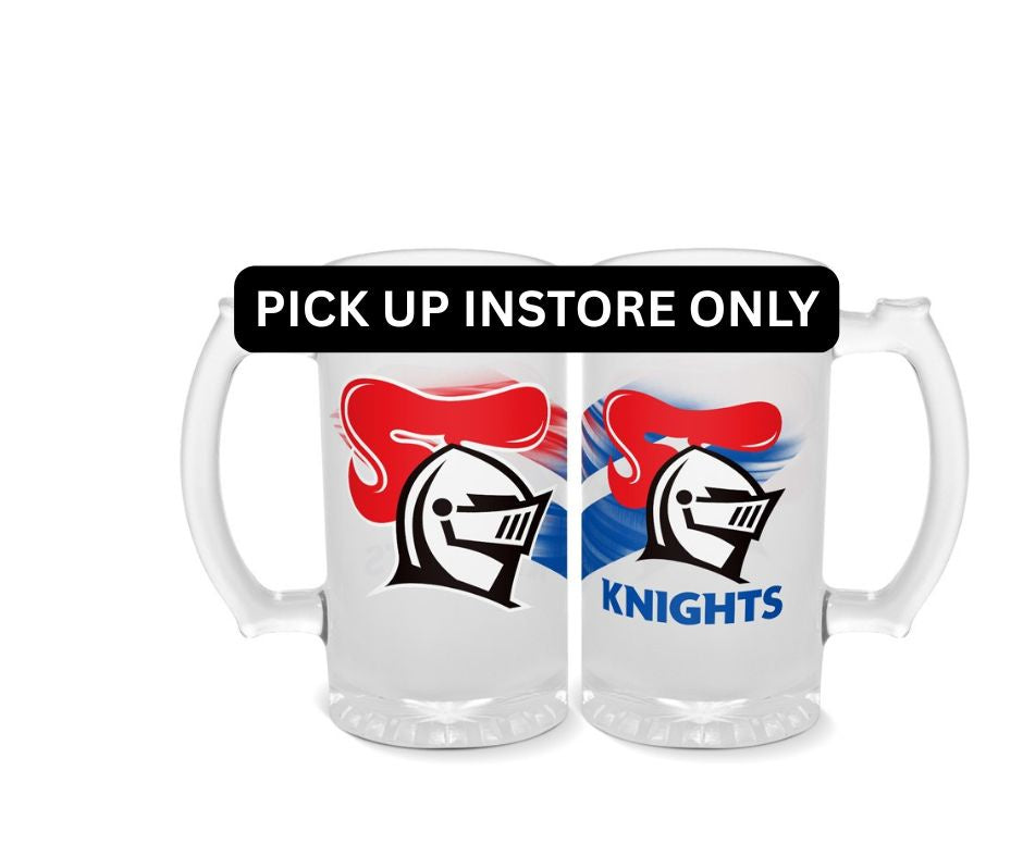 Newcastle Knights Frosted Stein