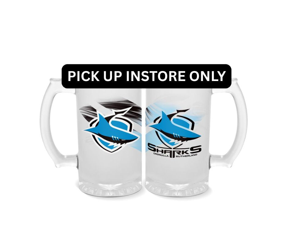 Cronulla Sharks Frosted Stein