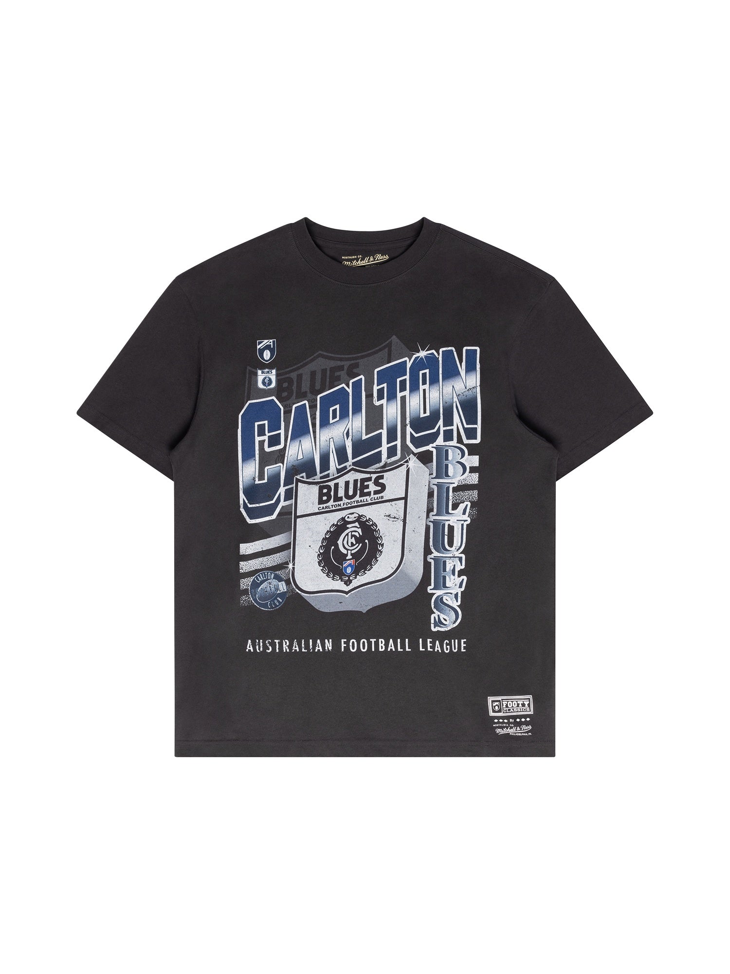 Carlton Blues Mitchell & Ness On The Ball Tee